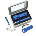 FL15 Palm Flashlight & KM401 Screwdriver Pen - Gift Set